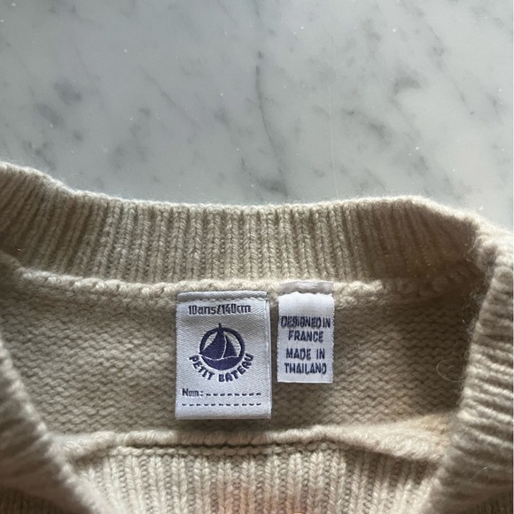 Petit Bateau Heart Cream Sweater - Picture 3 of 7